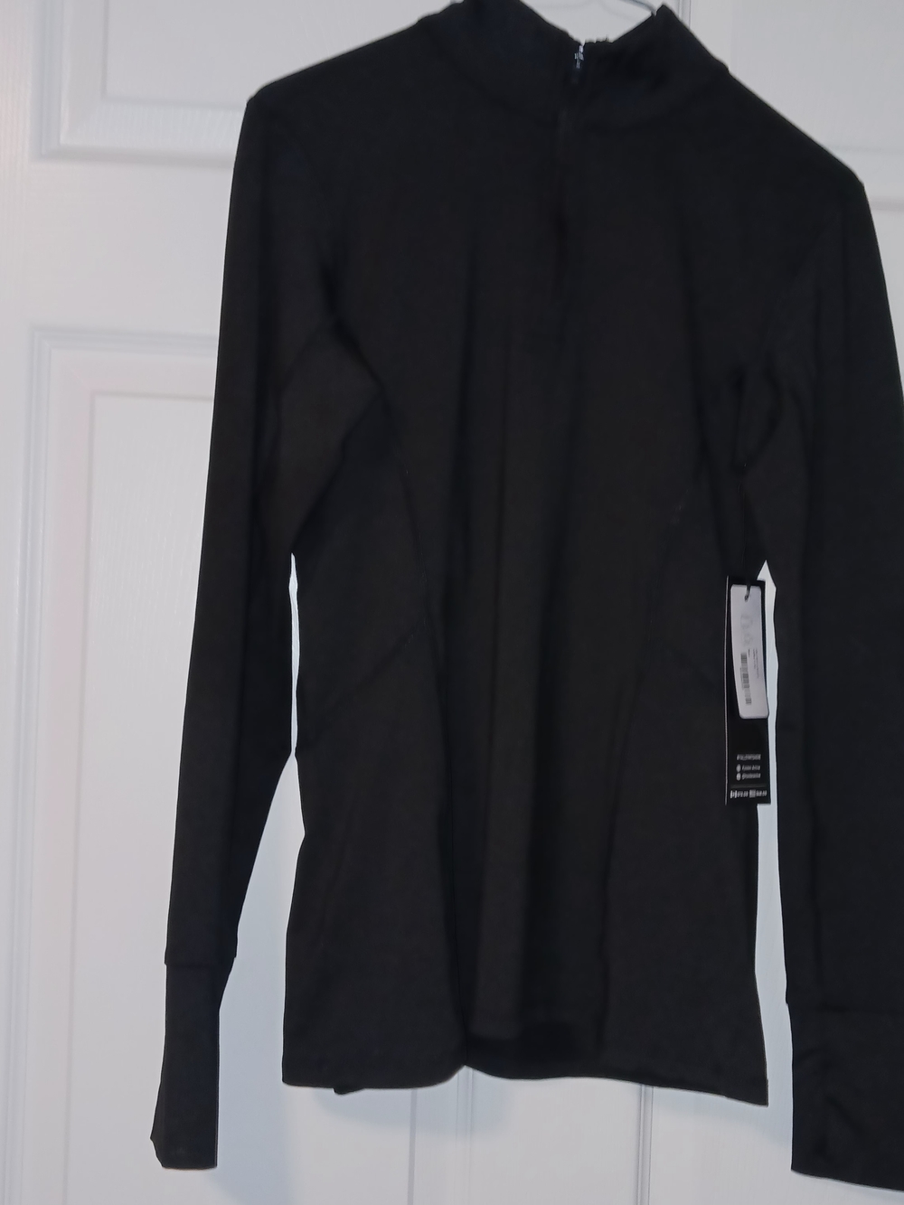 Kyodan Black Running Half-Zip Top, NWT